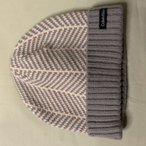 *Calvin Klein* CK Women´s Pink and Gray Beanie Hat One-Size Light Use Winter Cap